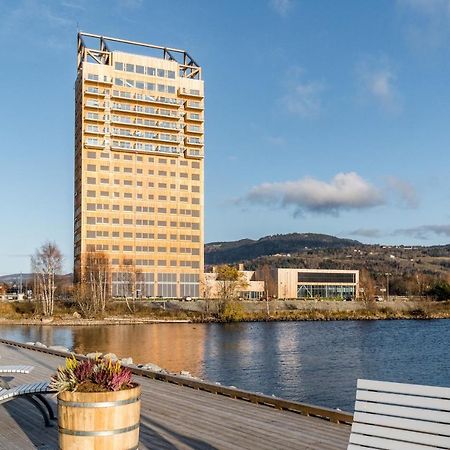 Mjos Tower Apartment - Lovely City View Sjusjøen Exteriér fotografie