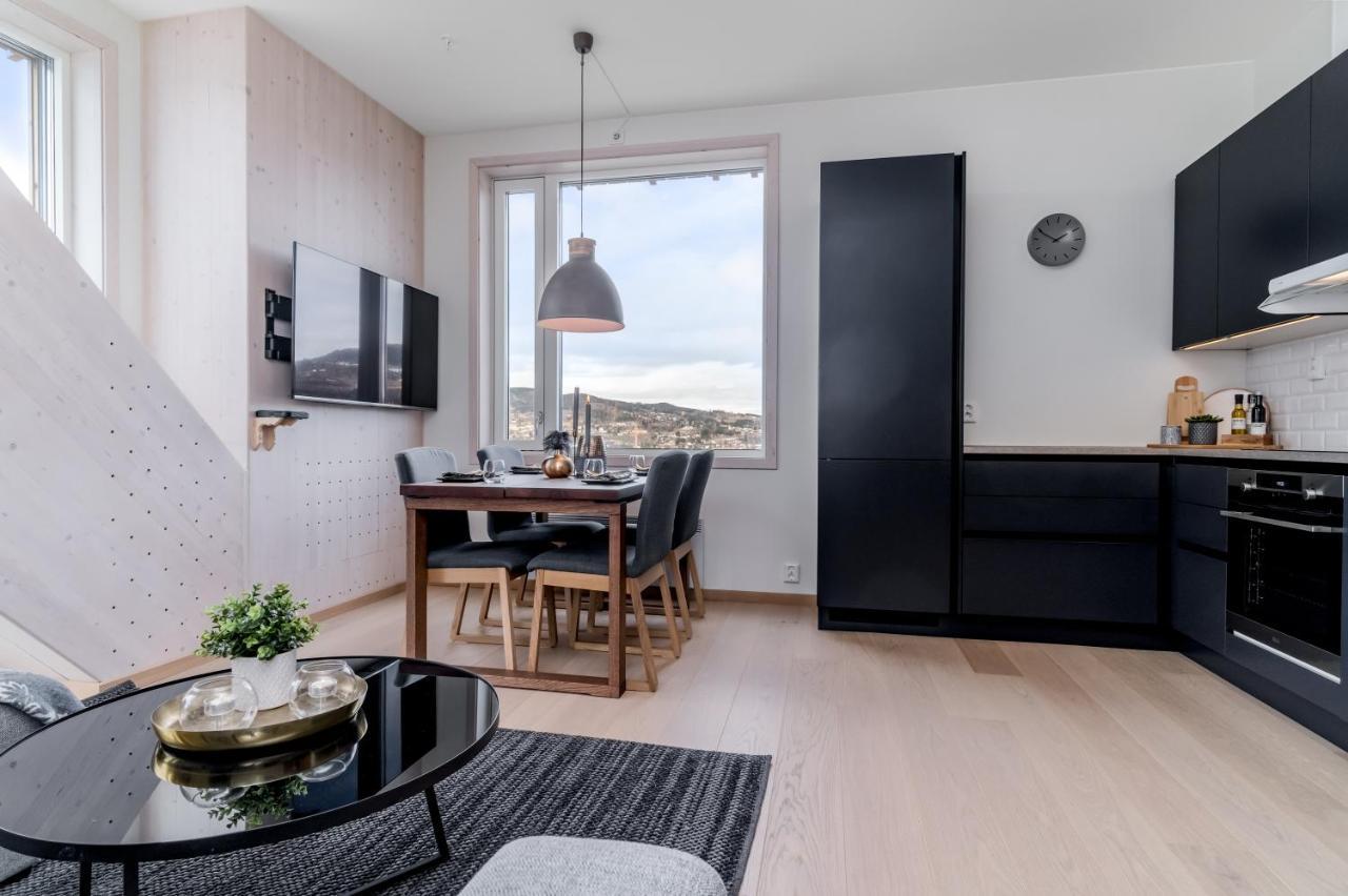 Mjos Tower Apartment - Lovely City View Sjusjøen Exteriér fotografie